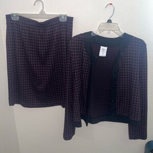 Vintage plum Weekender’s skirt and blazer set